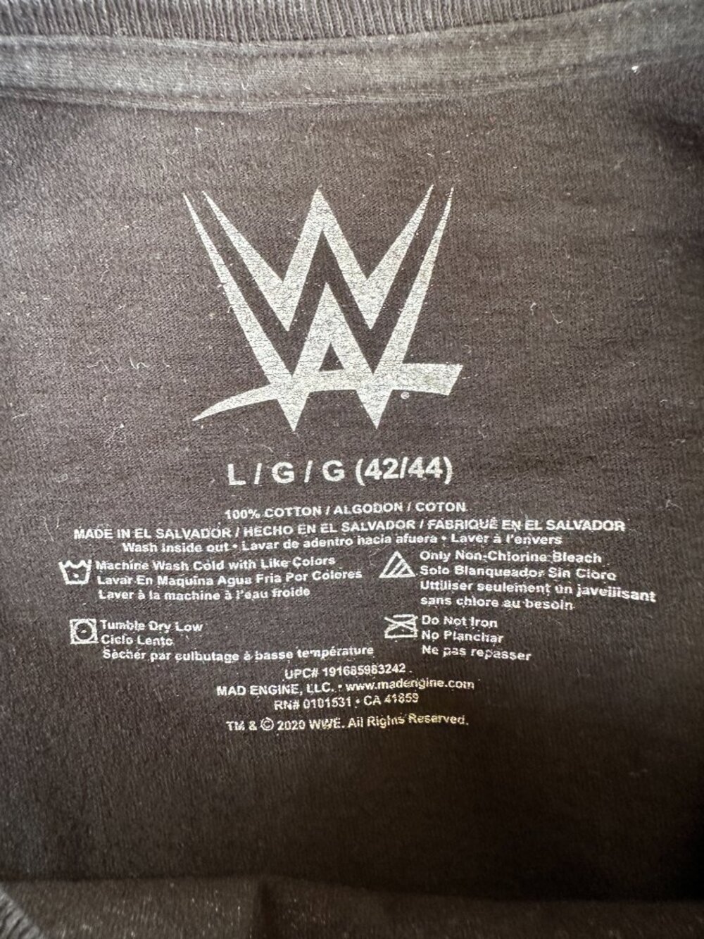 Shawn Michaels Stone Cold Steve Austin Wrestle Mania XIV Boston 1999 Men's Black - Picture 2 of 5